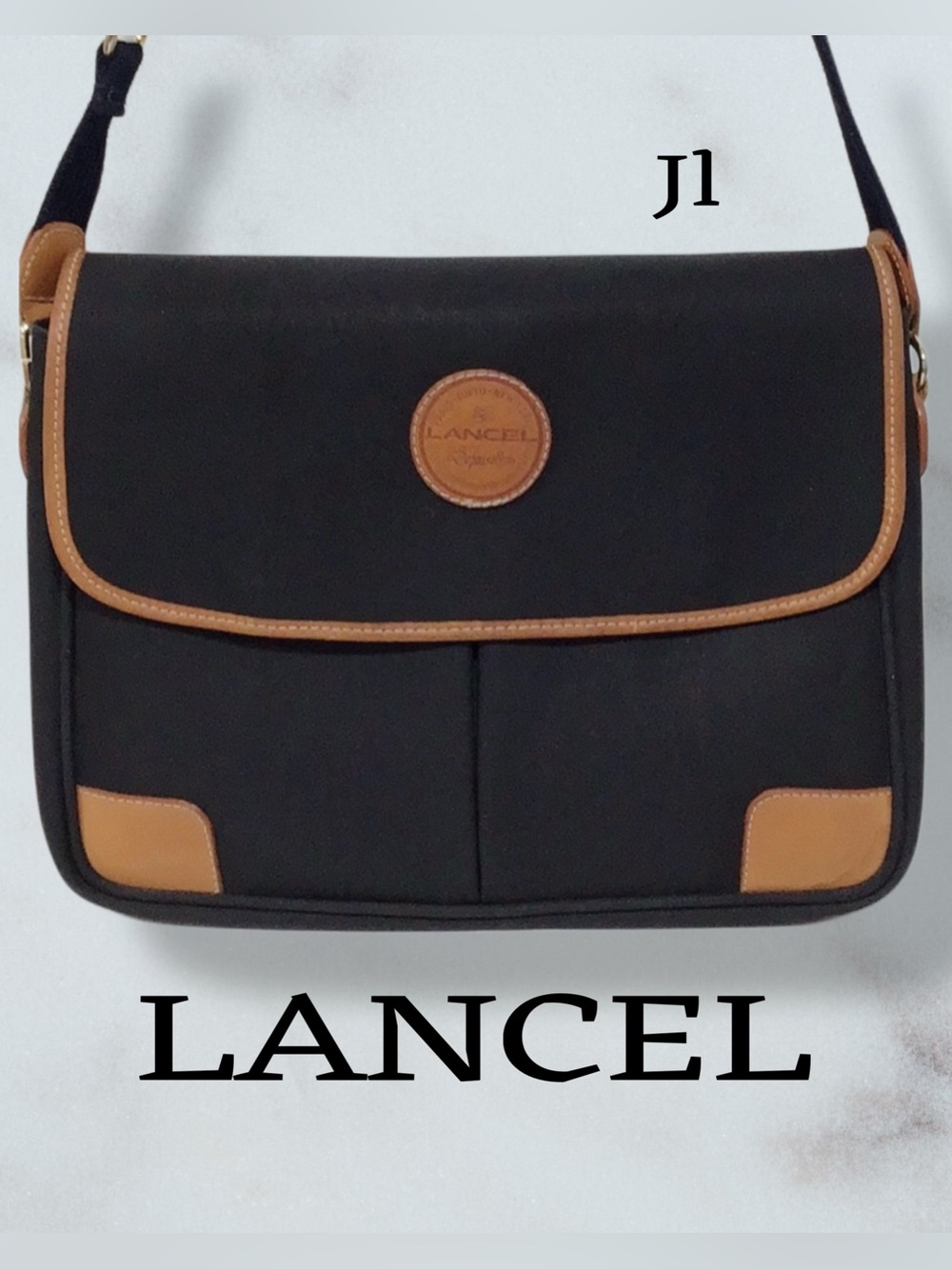 LANCEL Paris Unisex Laptop Messenger Bag